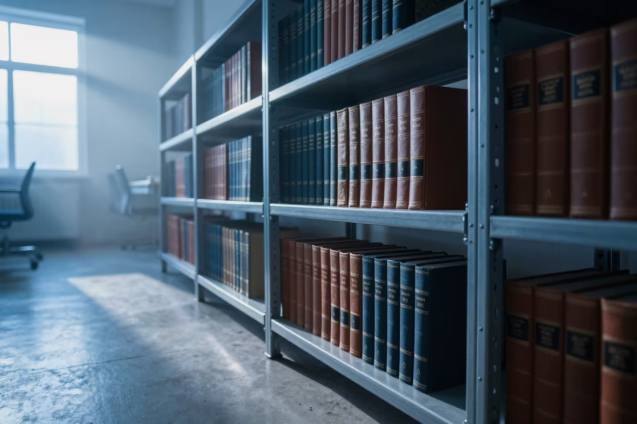 Atlas Shelf in Luena Library Dawn Light in in a computer lab before lessons in Luena
