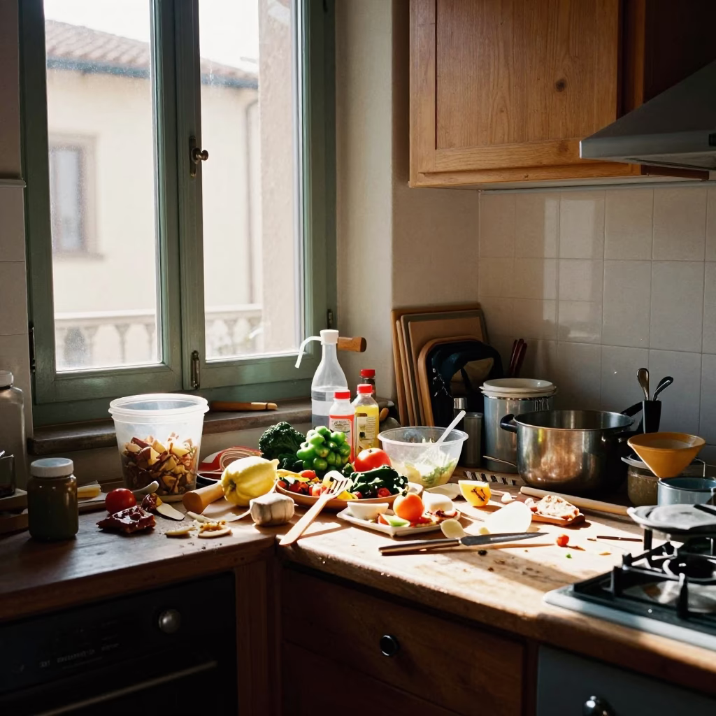 Lunch Preparation in Florence in in Florence, Italy