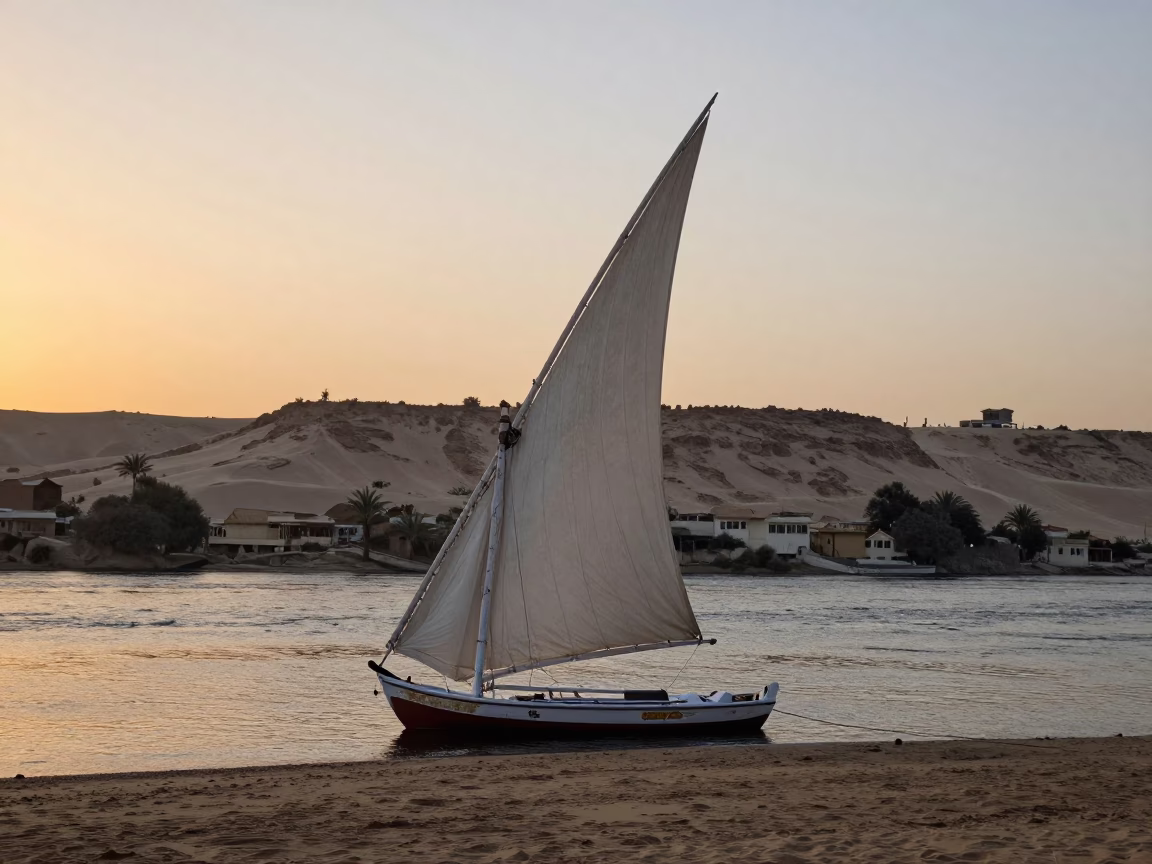 Luxor Dawn Light at First Light Of Dawn in in Luxor, Egypt