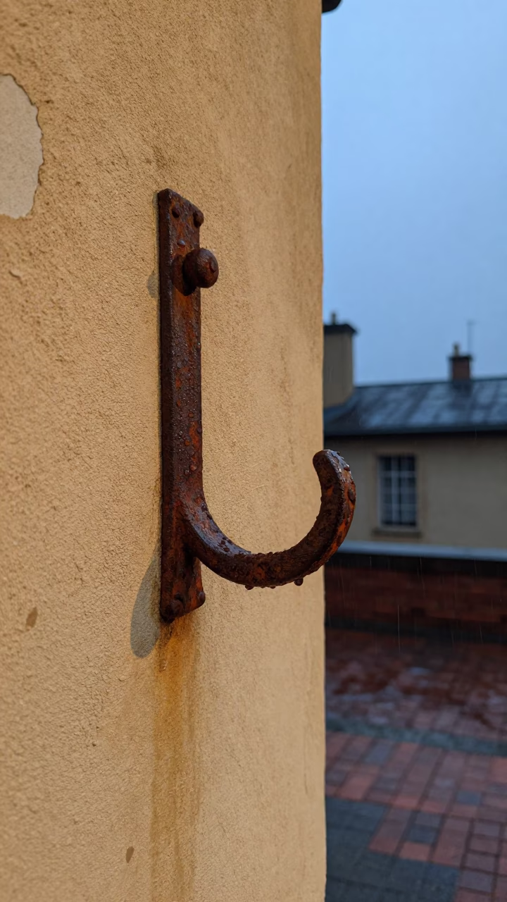 Lyon Rusted Iron Coat Hook in in Lyon, France