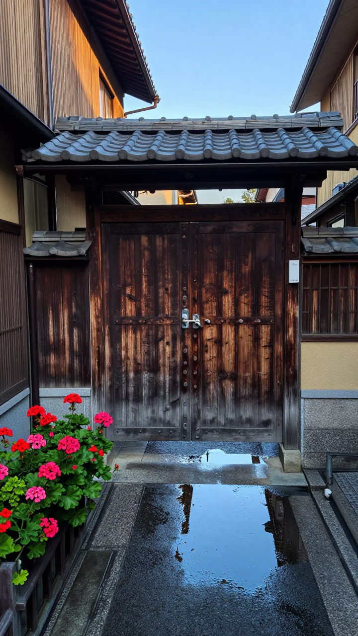 Machaya Gate in Fukuoka in in Fukuoka, Japan