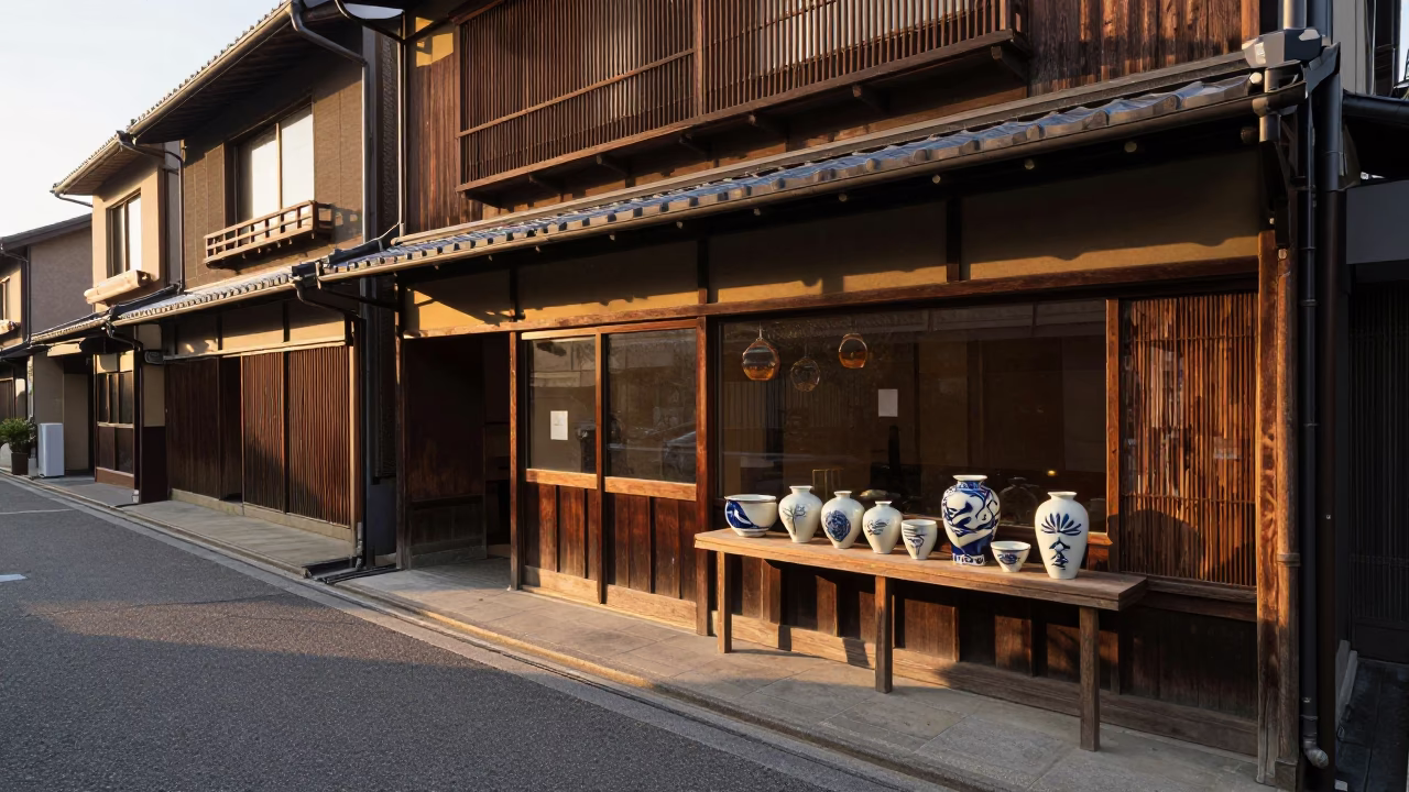Machia Storefront in Kyoto in in Kyoto, Japan