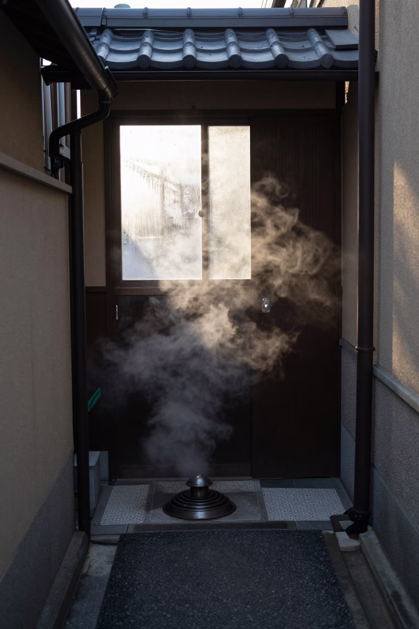 Machiya Entrance in Tokyo in in Tokyo, Japan