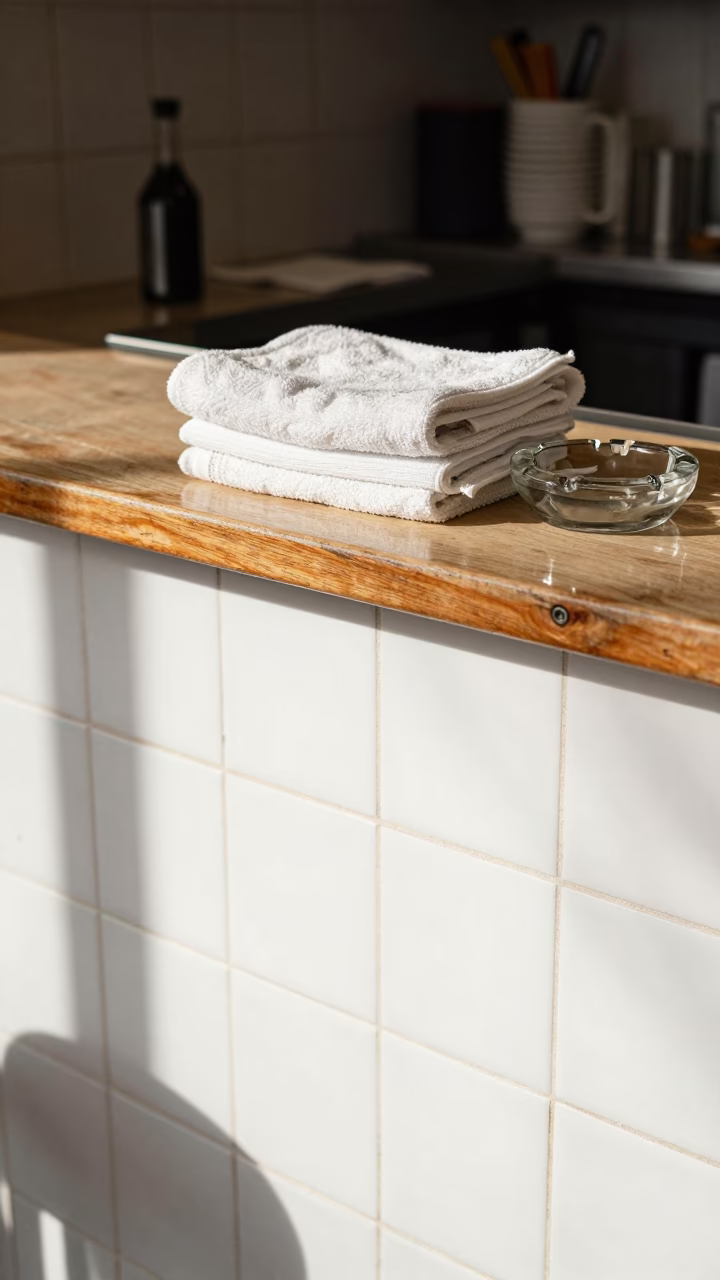 Madrid Ashtray at Afternoon Light in in Madrid, Spain