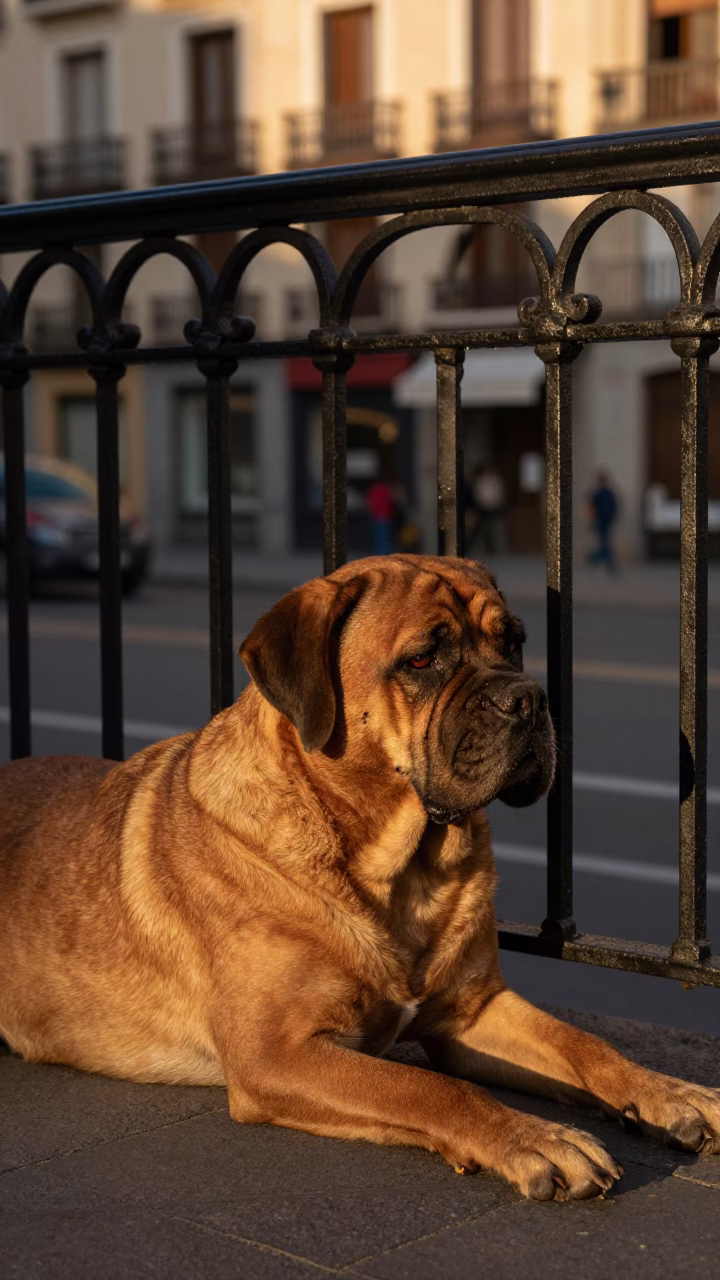 Madrid De Bordeaux at Honeyed Evening Light in in Madrid, Spain