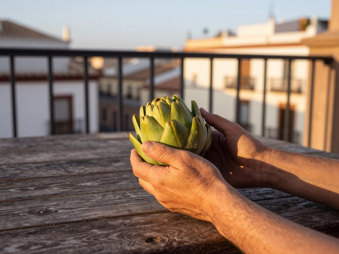 Madrid Hands at Evening Light in in Madrid, Spain
