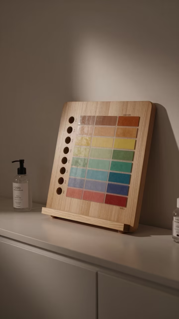 Madrid Skincare Timer Board Night in inside a skincare treatment room in Madrid