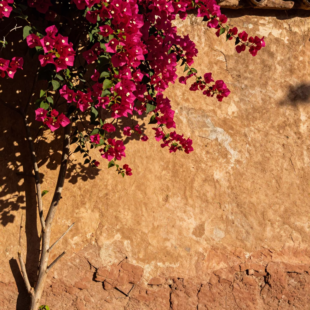 Magenta Bougainvillea in Oaxaca in in Oaxaca, Mexico