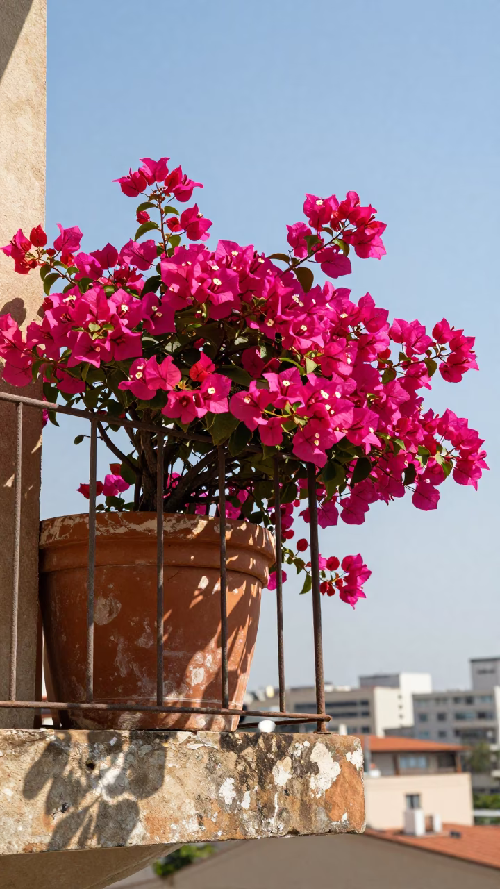 Magenta Bougainvillea in Rio De Janeiro in in Rio de Janeiro, Brazil