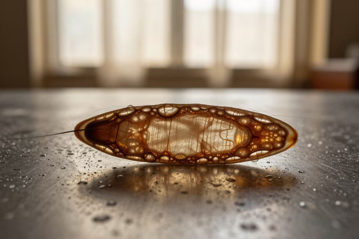 Magnified Human Hair Cross Section on Wet Metal in across a rain-beaded metal surface in Euljiro, Seoul