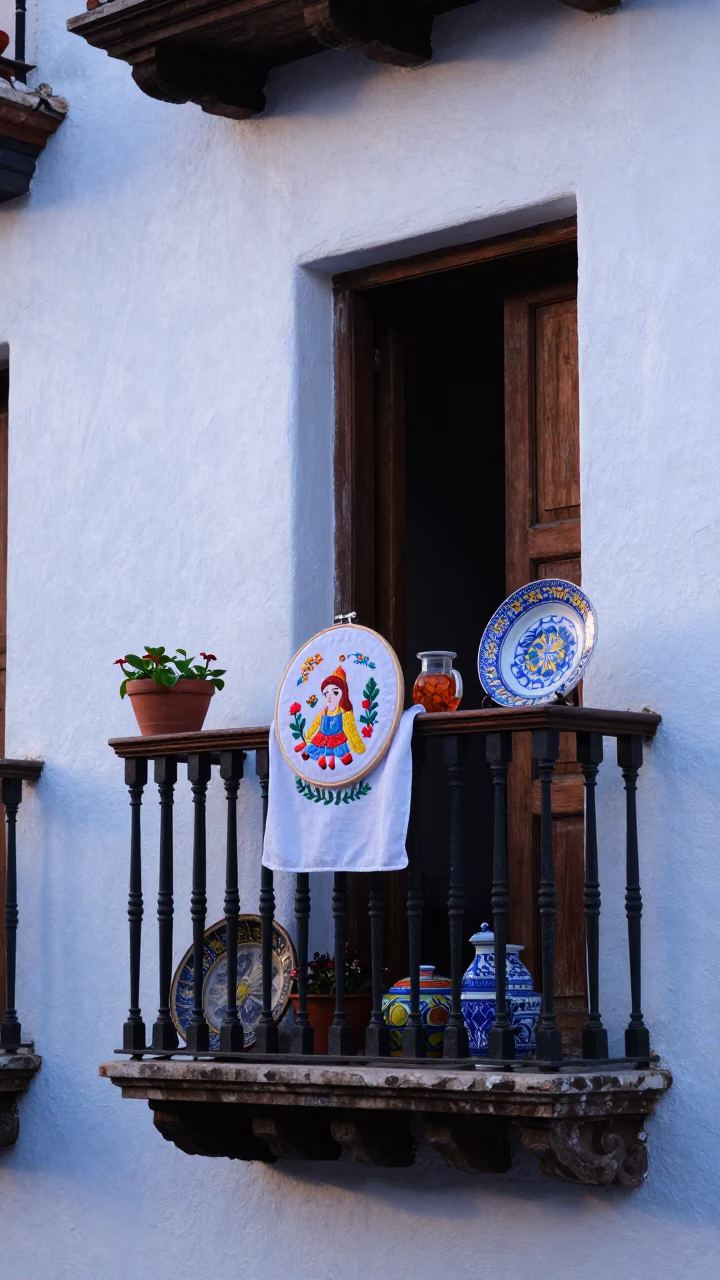 Majolica Plate in Cartagena in in Cartagena, Colombia