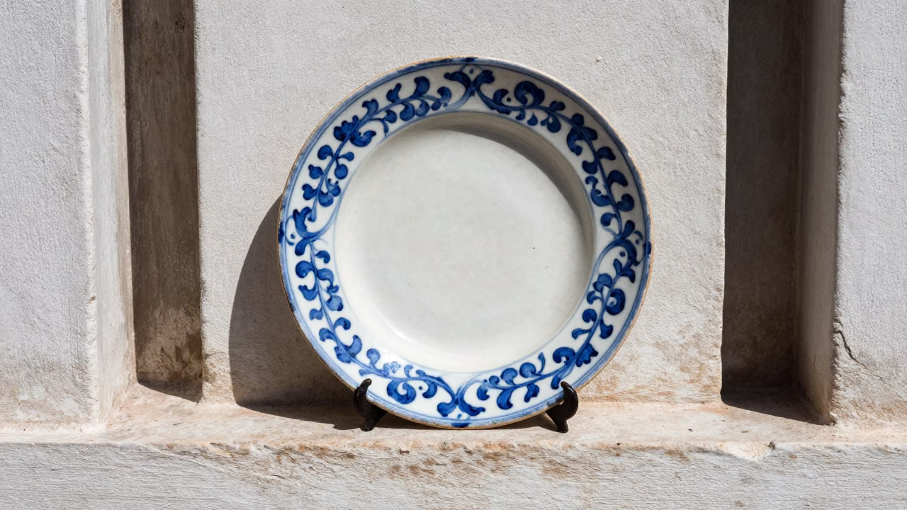 Majolica Plate in Venice in in Venice, Italy