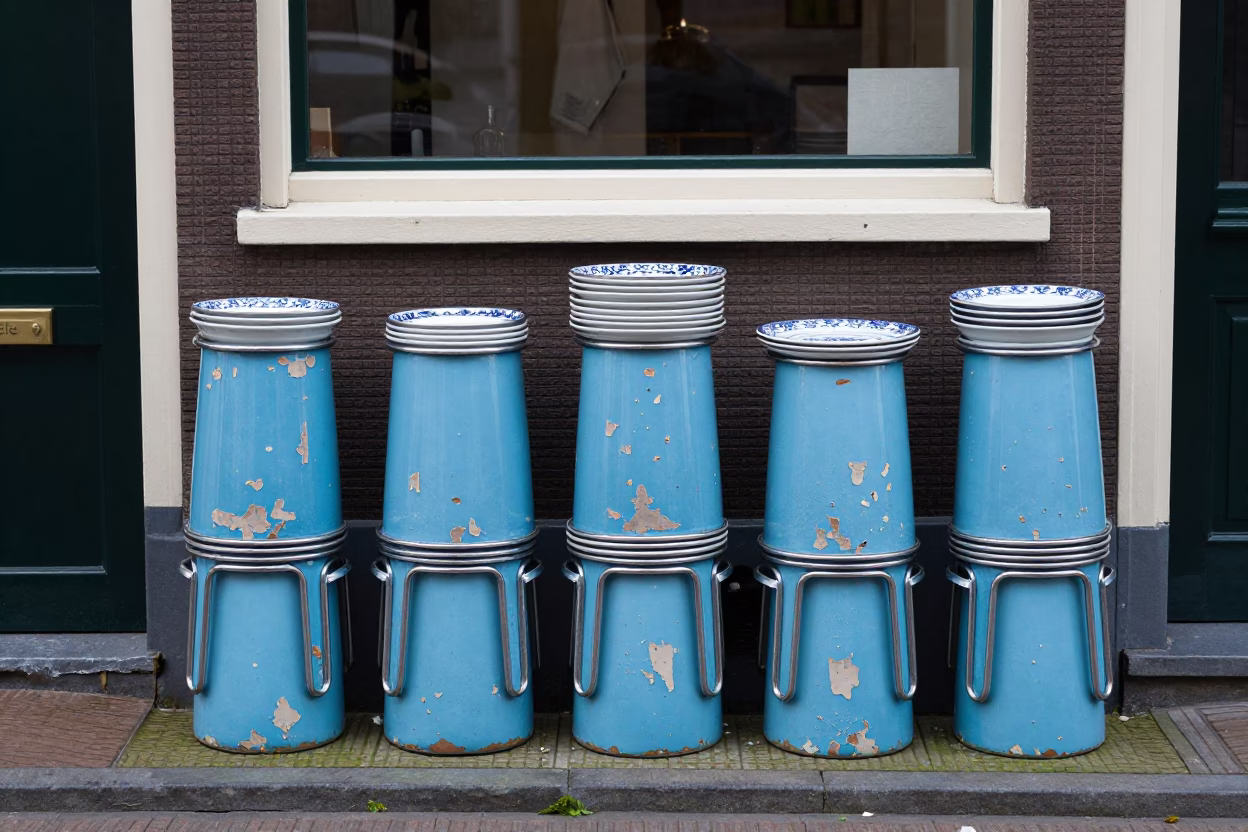 Majolica Plates in Amsterdam in in Amsterdam, Netherlands