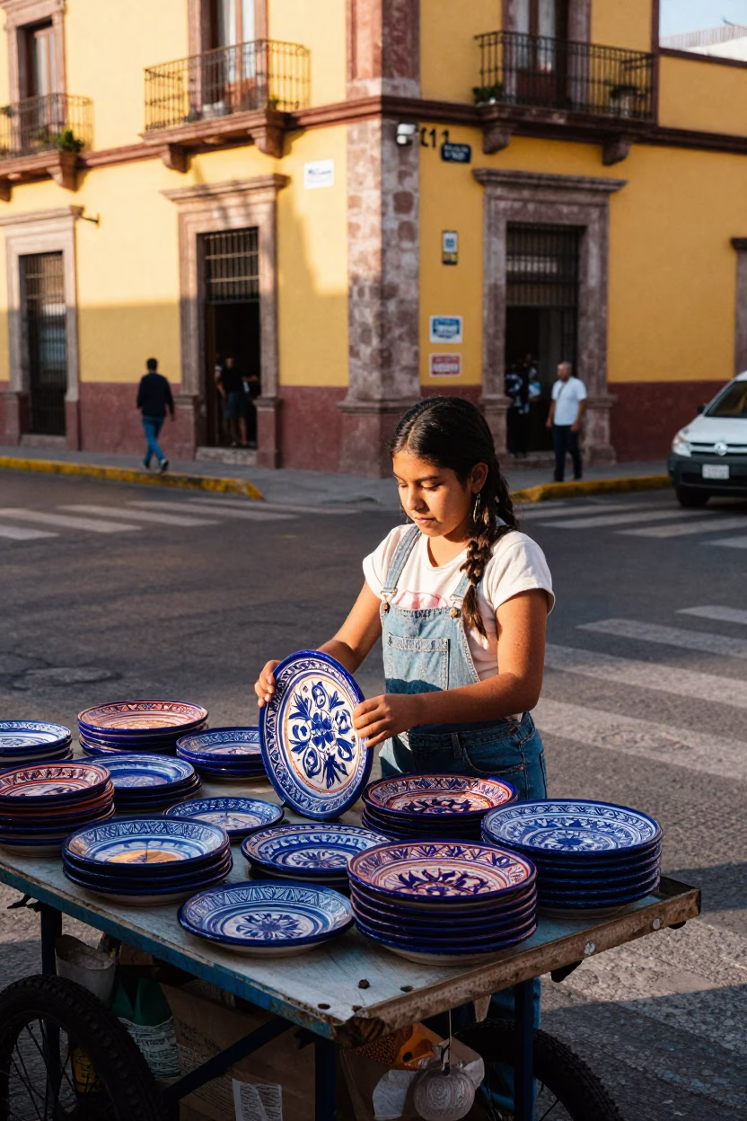 Majolica Plates in Guadalajara in in Guadalajara, Mexico