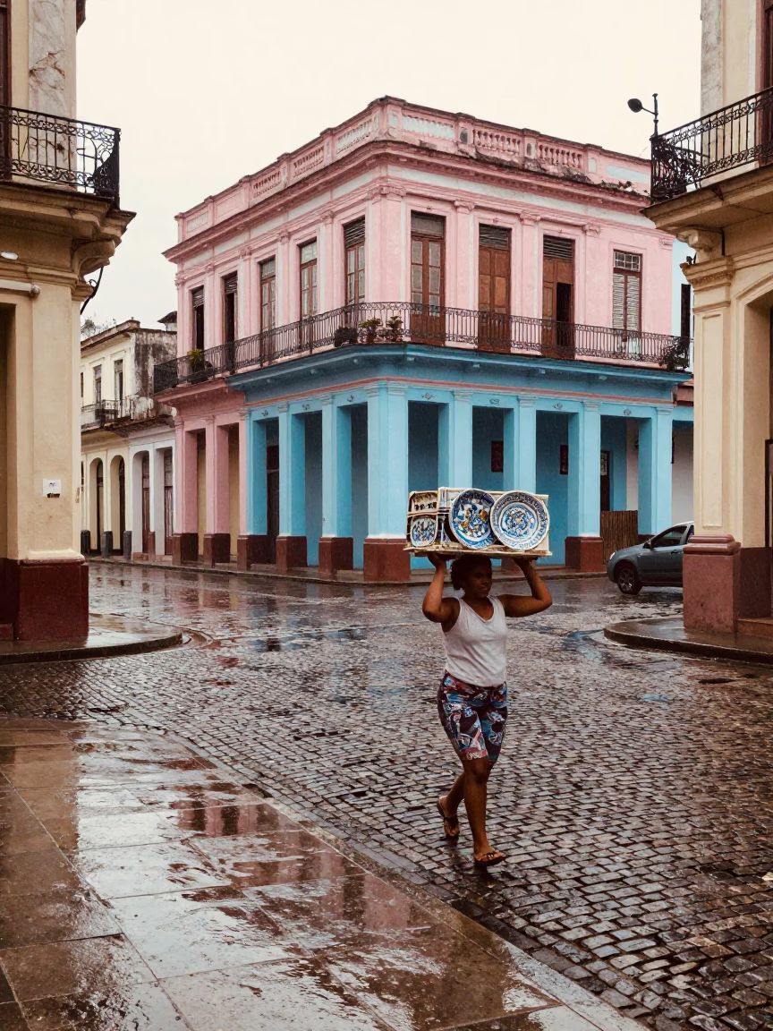 Majolica Plates in Havana in in Havana, Cuba