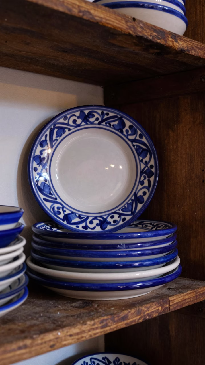 Majolica Plates in Mexico City in in Mexico City, Mexico