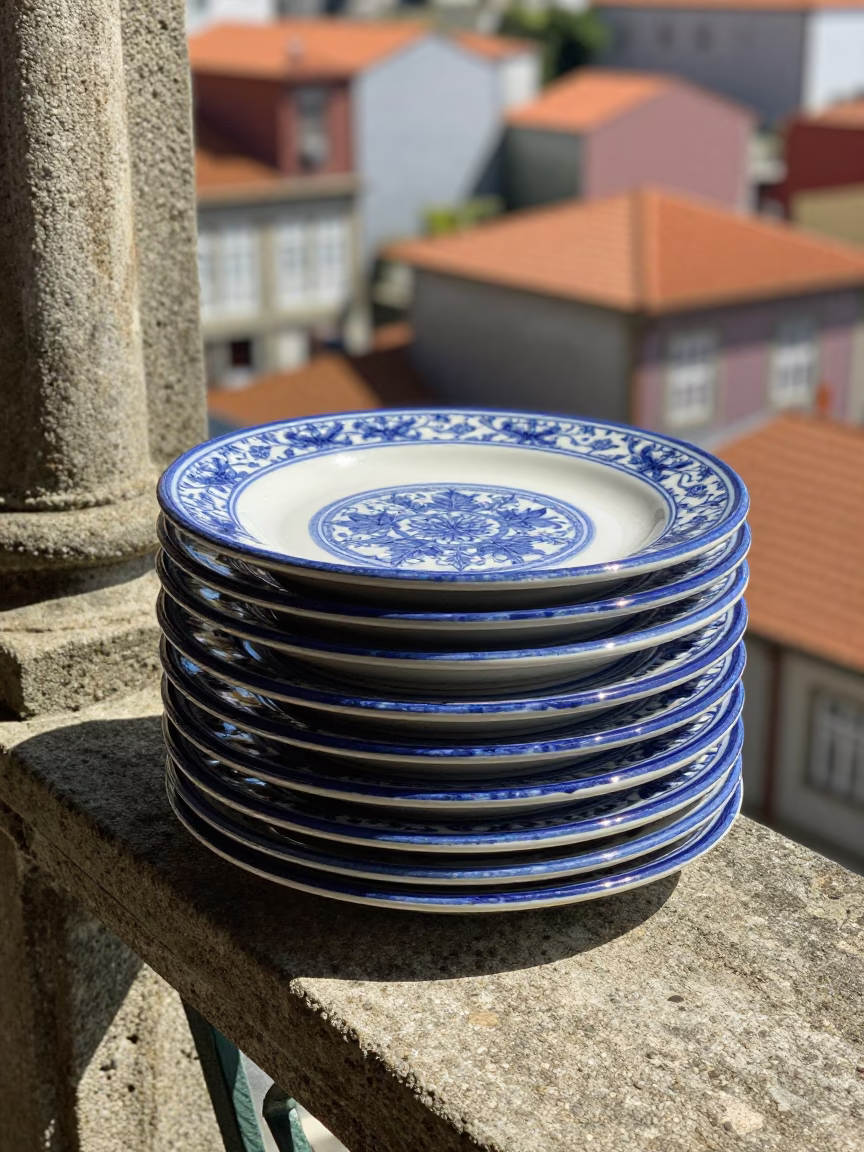 Majolica Plates in Porto in in Porto, Portugal