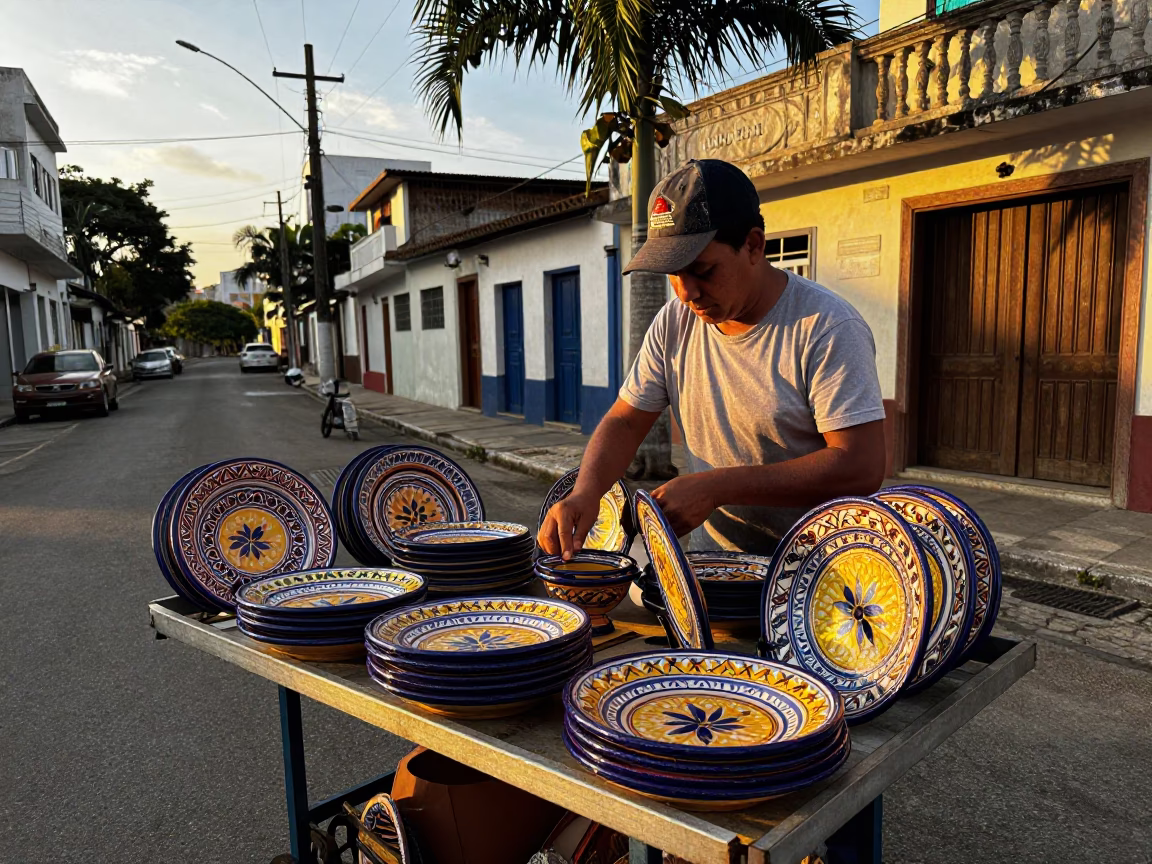 Majolica Plates in São Paulo in in São Paulo, Brazil