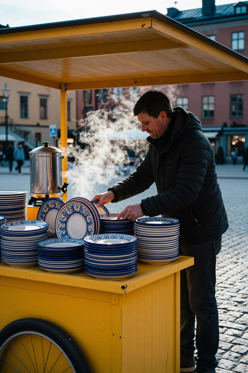 Majolica Plates in Stockholm in in Stockholm, Sweden