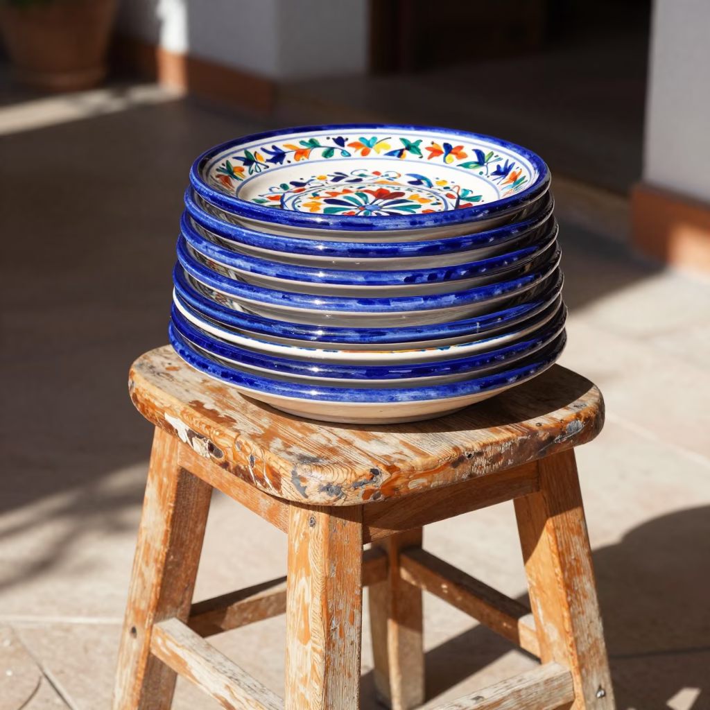 Majolica Plates in Valencia in in Valencia, Spain