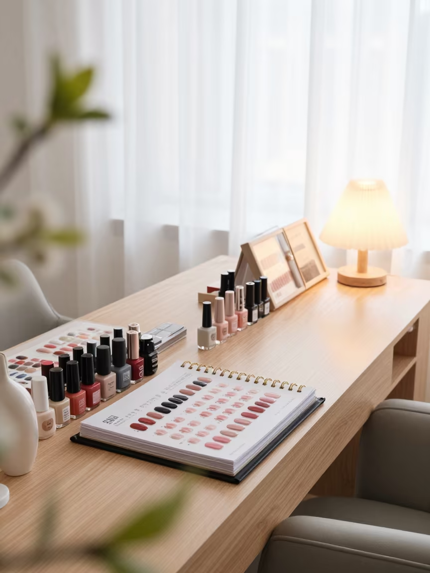 Makeup Trial Binder in Hohhot Nail Studio in inside a nail studio in Hohhot