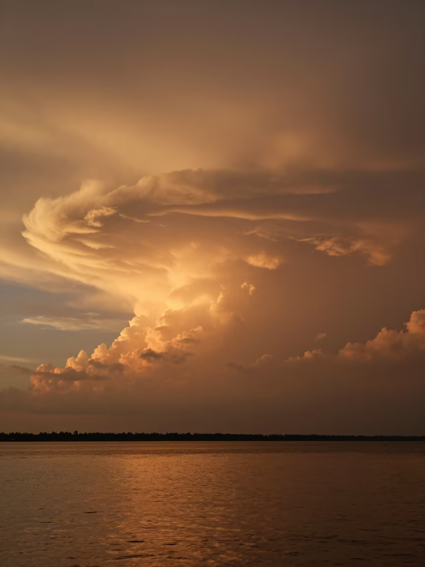 Mammatus Clouds Over Brunei Twilight in in Brunei