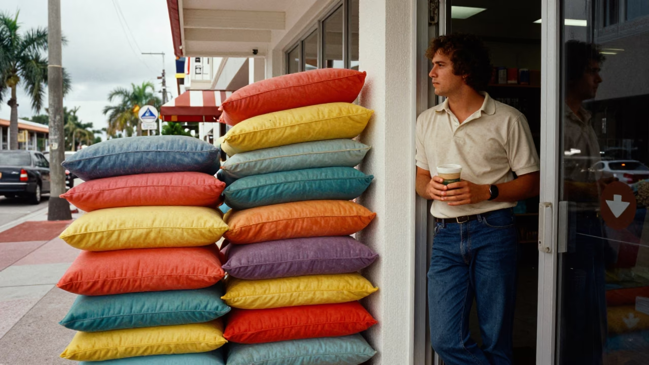Man in Miami at Midday Light in in Miami, Florida, United States
