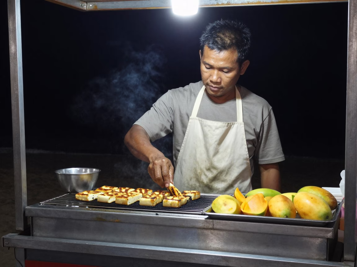 Mangoes at The Deepest Night Sky Light in Phuket in in Phuket, Thailand