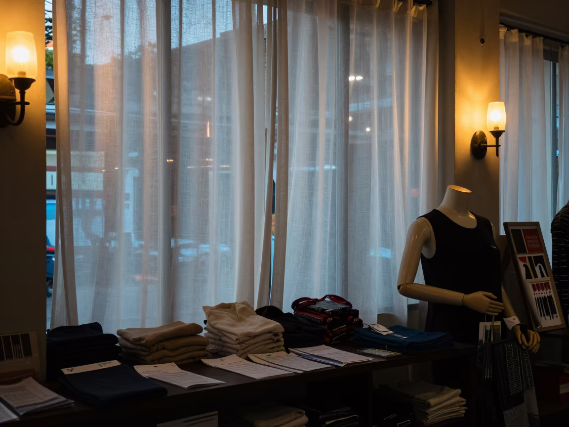 Mannequin Arm Shelf Dawn Display Toamasina in along a front-of-store display run in Toamasina