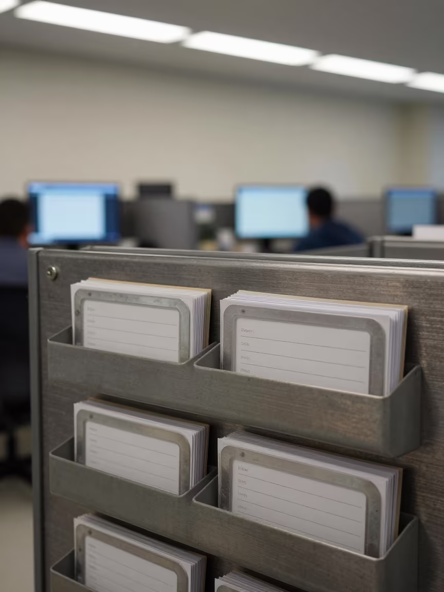 Maracay Fire Drill Rack in Early Morning Office in in an operations center under monitor glow in Maracay
