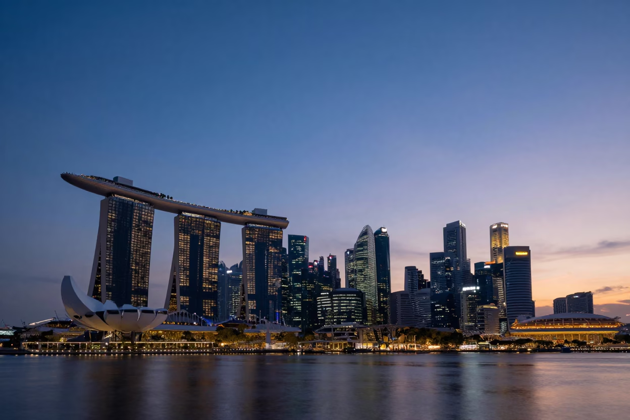 Marina Bay Sands And City Skyline Horizon in Singapore in in Singapore, Singapore