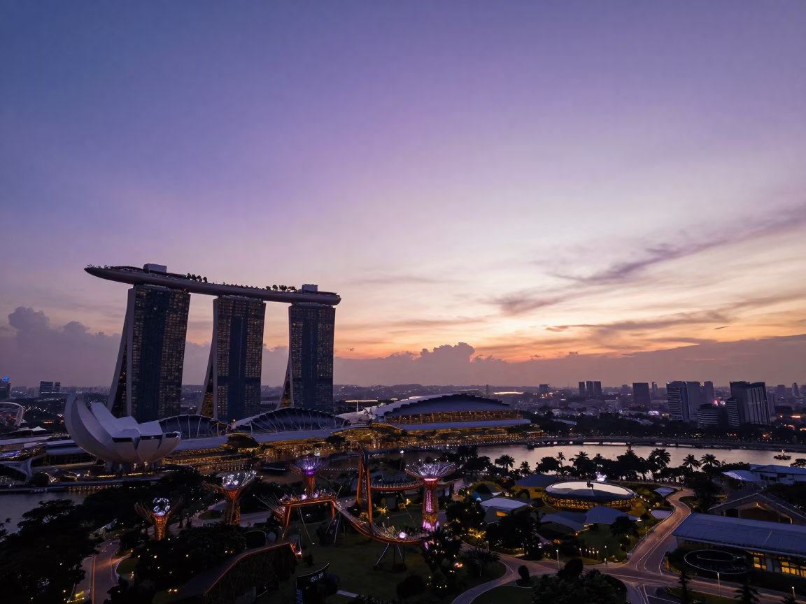 Marina Bay Sands Skyline And Gardens in Singapore in in Singapore, Singapore