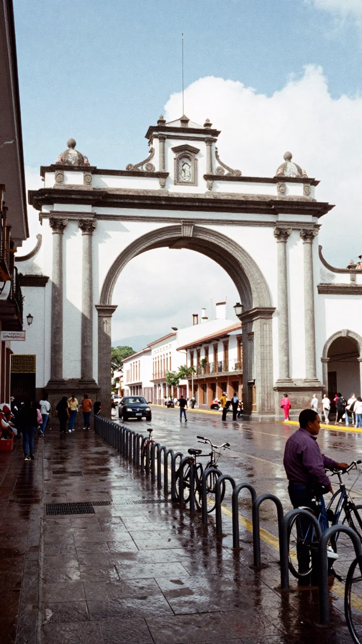 Market Activity in Quito at Midday Light in in Quito, Ecuador