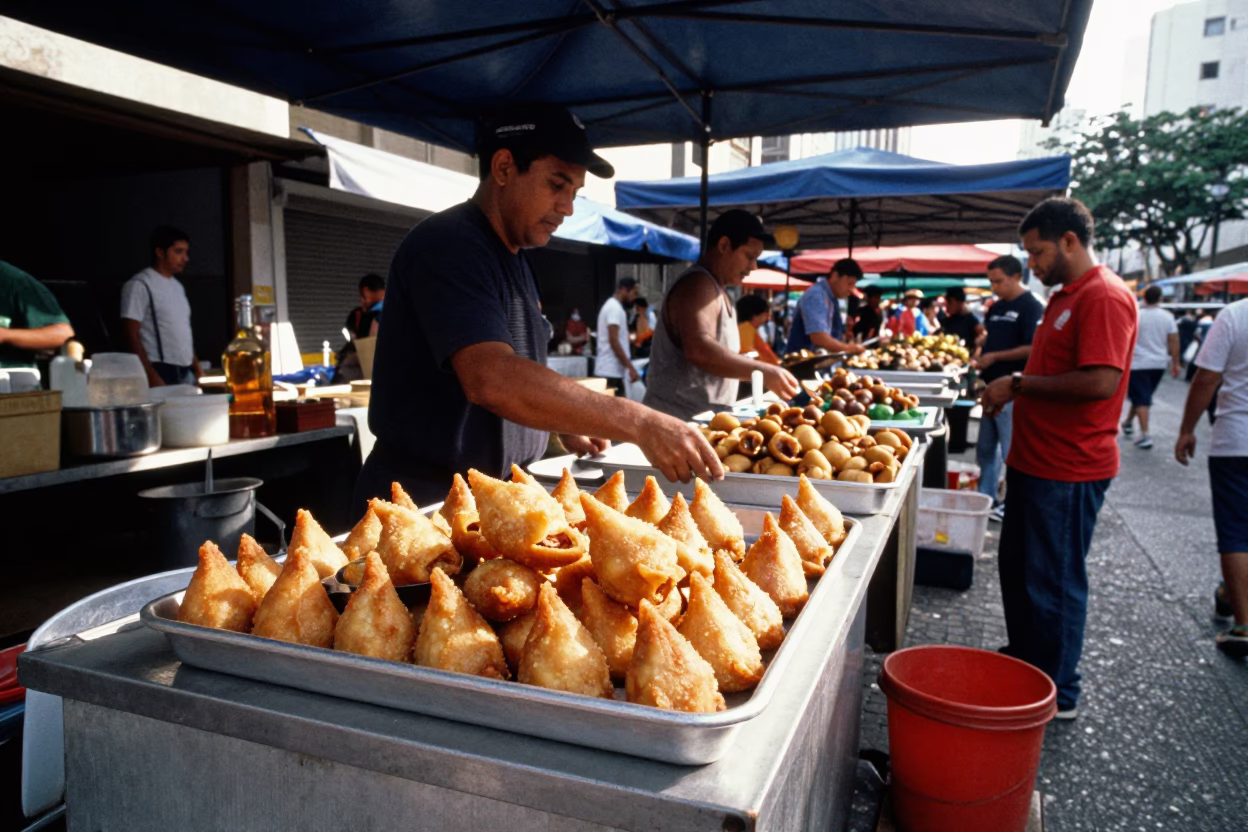 Market Afternoon in São Paulo at The Early Afternoon Light in in São Paulo, Brazil