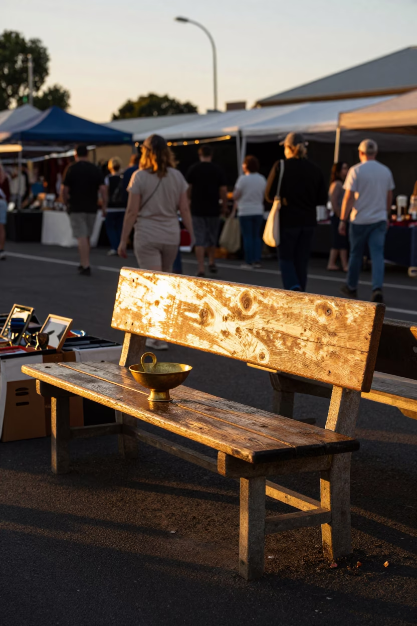 Market Bench in Perth in in Perth, Western Australia, Australia