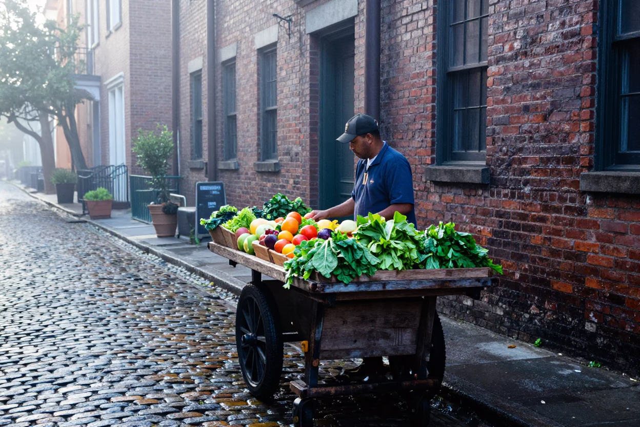 Market Cart in Charleston in in Charleston, South Carolina, United States
