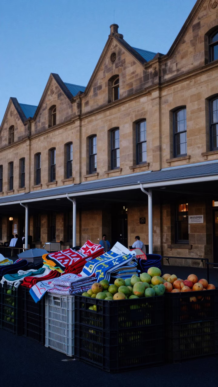 Market Crate in Hobart in in Hobart, Tasmania, Australia