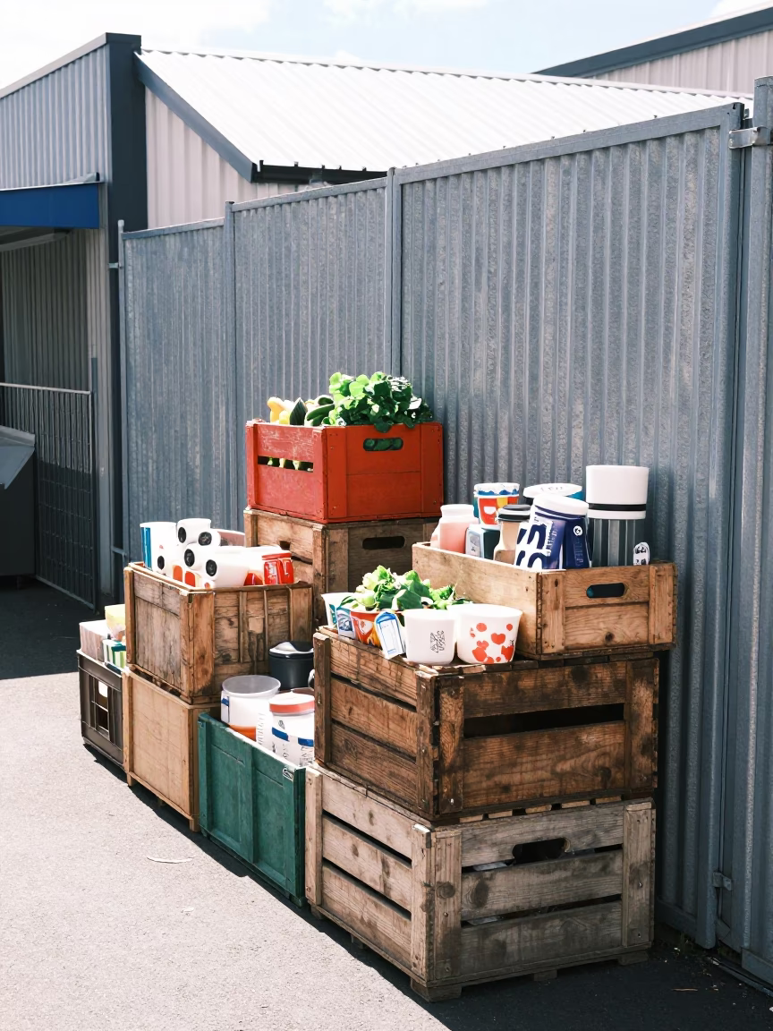 Market Display in Christchurch in in Christchurch, New Zealand