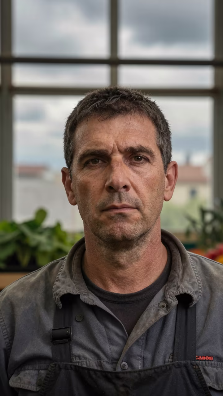 Market Gardener Portrait Near Trieste in near Trieste