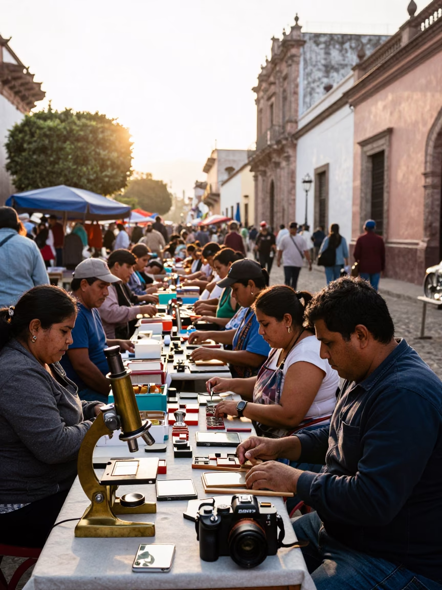 Market Morning just after sunrise in Guadalajara in in Guadalajara, Mexico