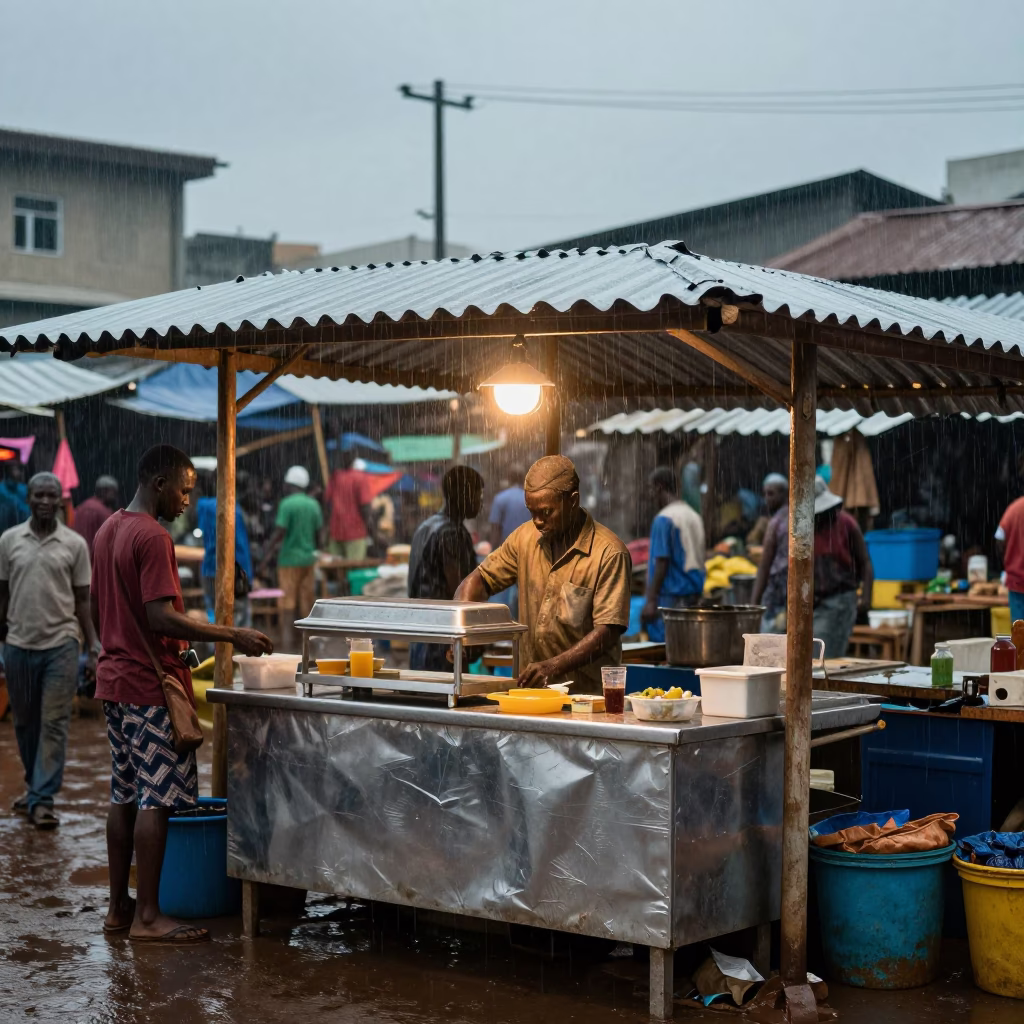 Market Prep in Accra in in Accra, Ghana