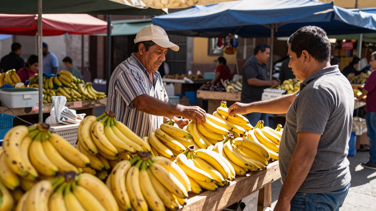 Market Scene at Bright Midmorning Light in Guadalajara in in Guadalajara, Mexico