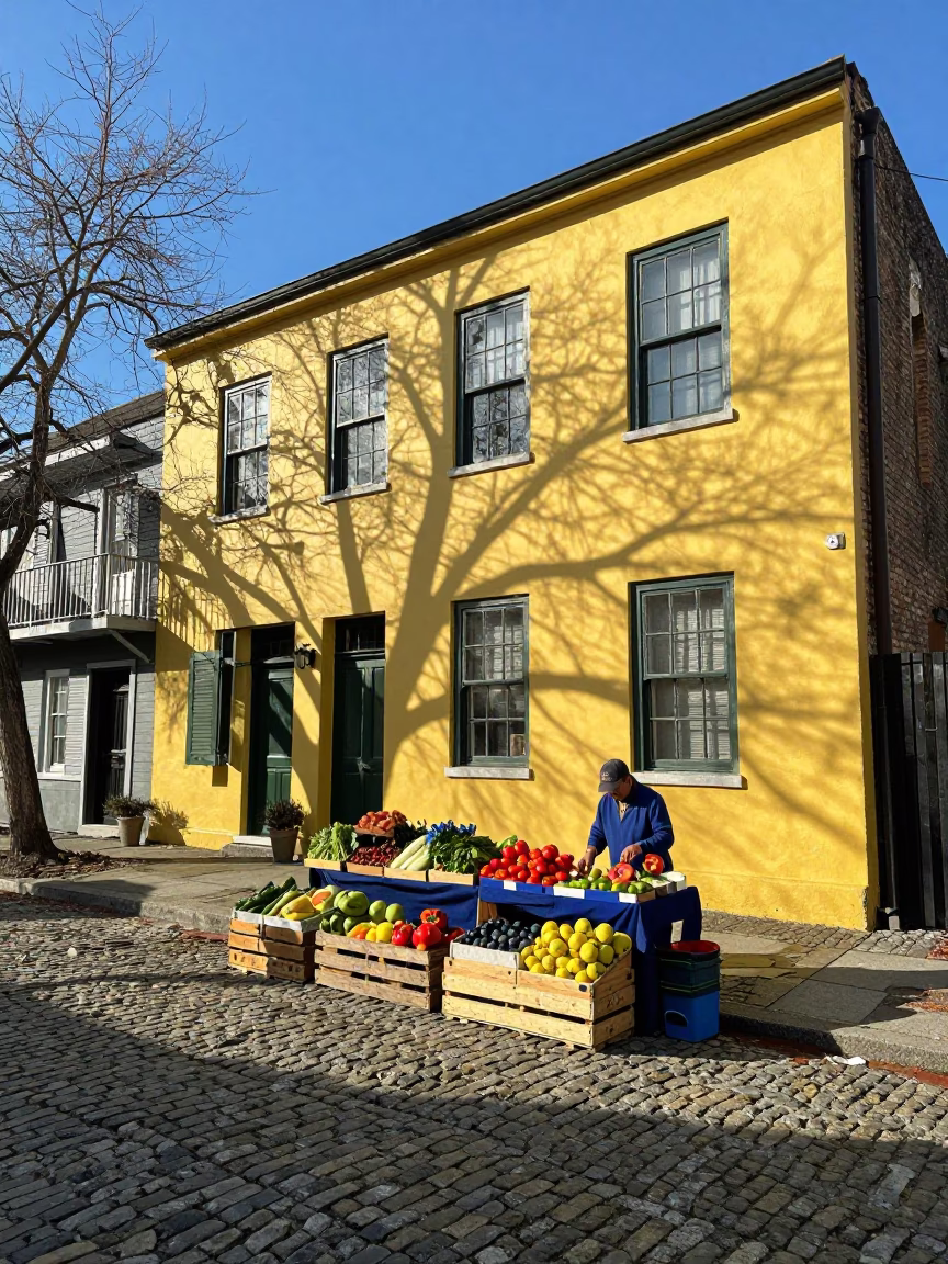 Market Scene in Charleston in in Charleston, South Carolina, United States