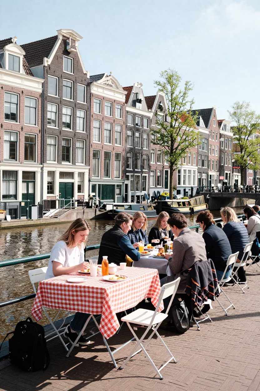 Market Setup in Amsterdam in in Amsterdam, Netherlands