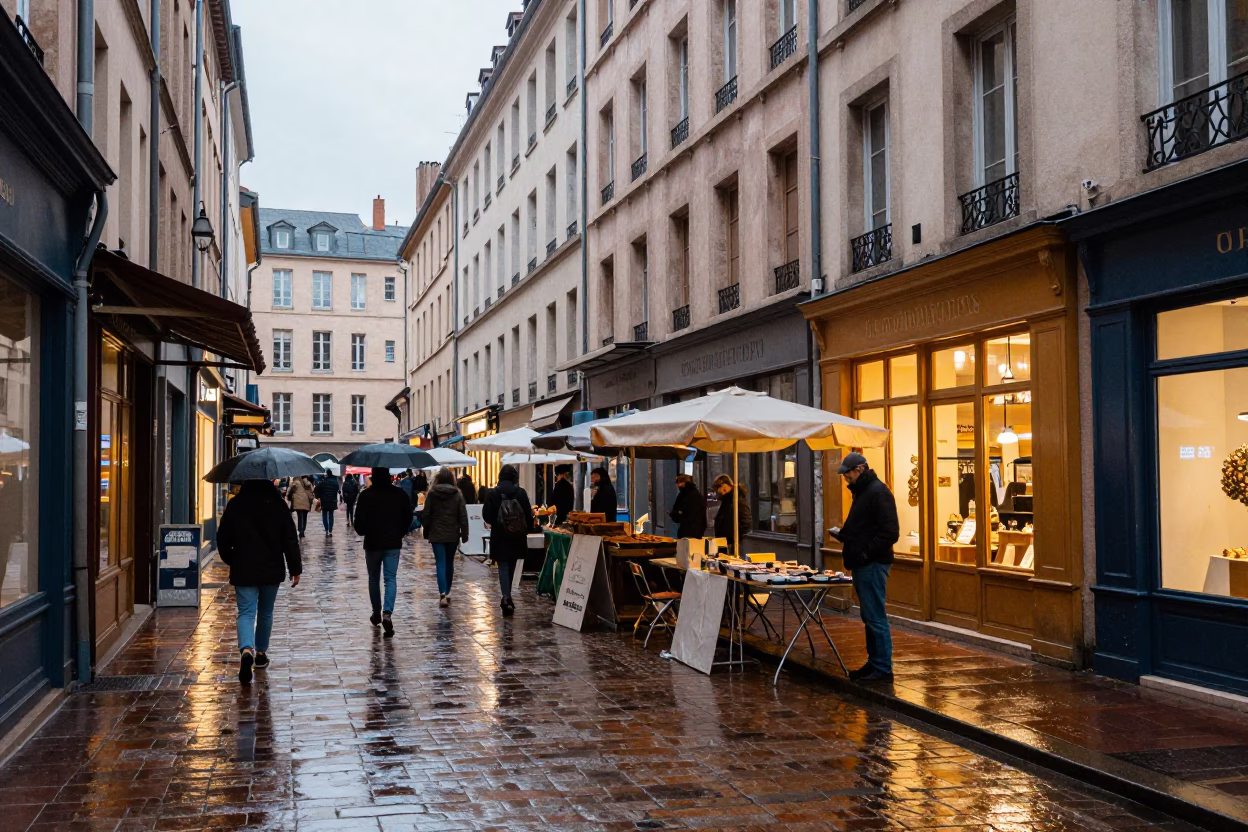 Market Setup in Lyon in in Lyon, France