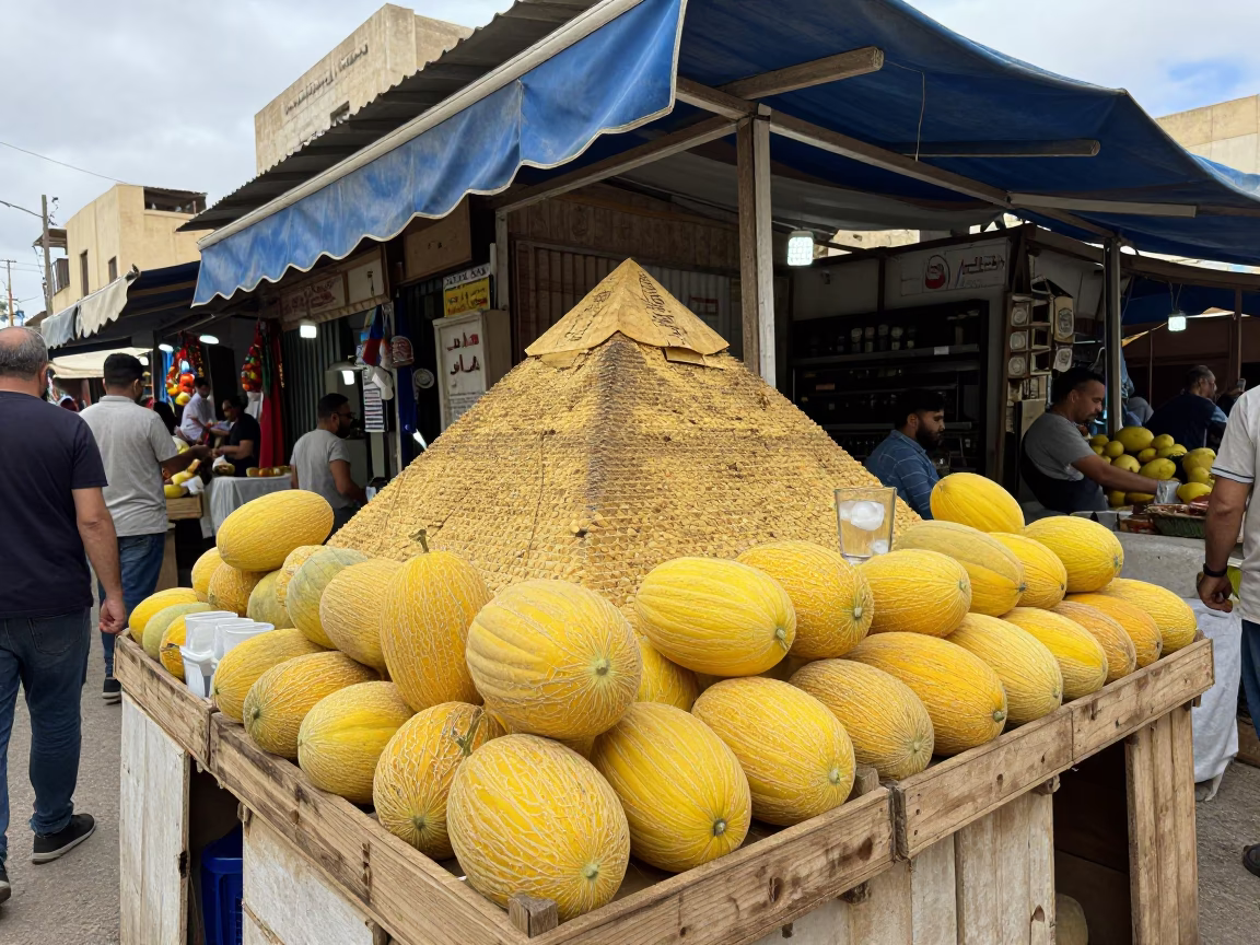 Market Stall in Alexandria at Midday Light in in Alexandria, Egypt