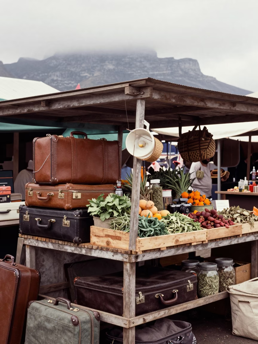 Market Stall in Cape Town in in Cape Town, South Africa