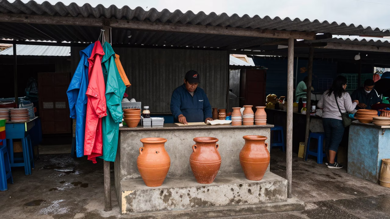 Market Stall in Cartagena in in Cartagena, Colombia