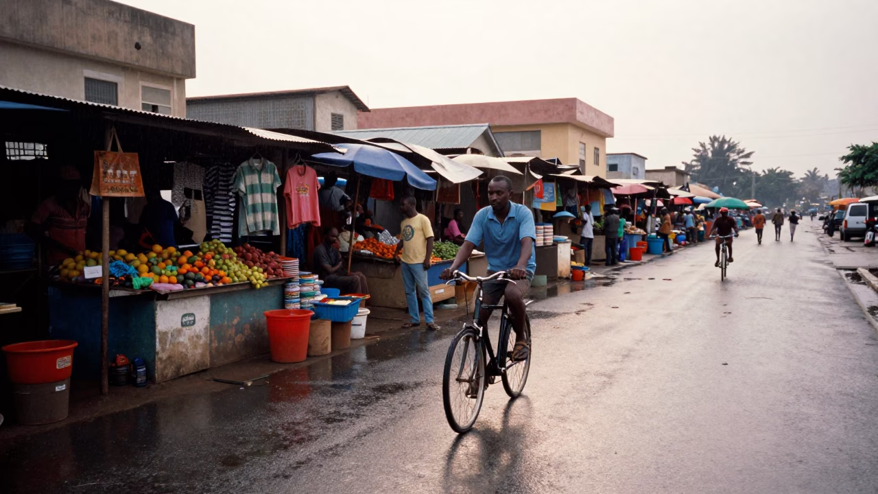 Market Stall in Dakar in in Dakar, Senegal