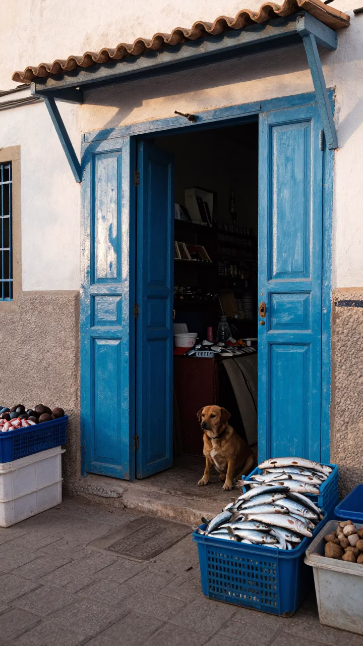 Market Stall in Essaouira in in Essaouira, Morocco